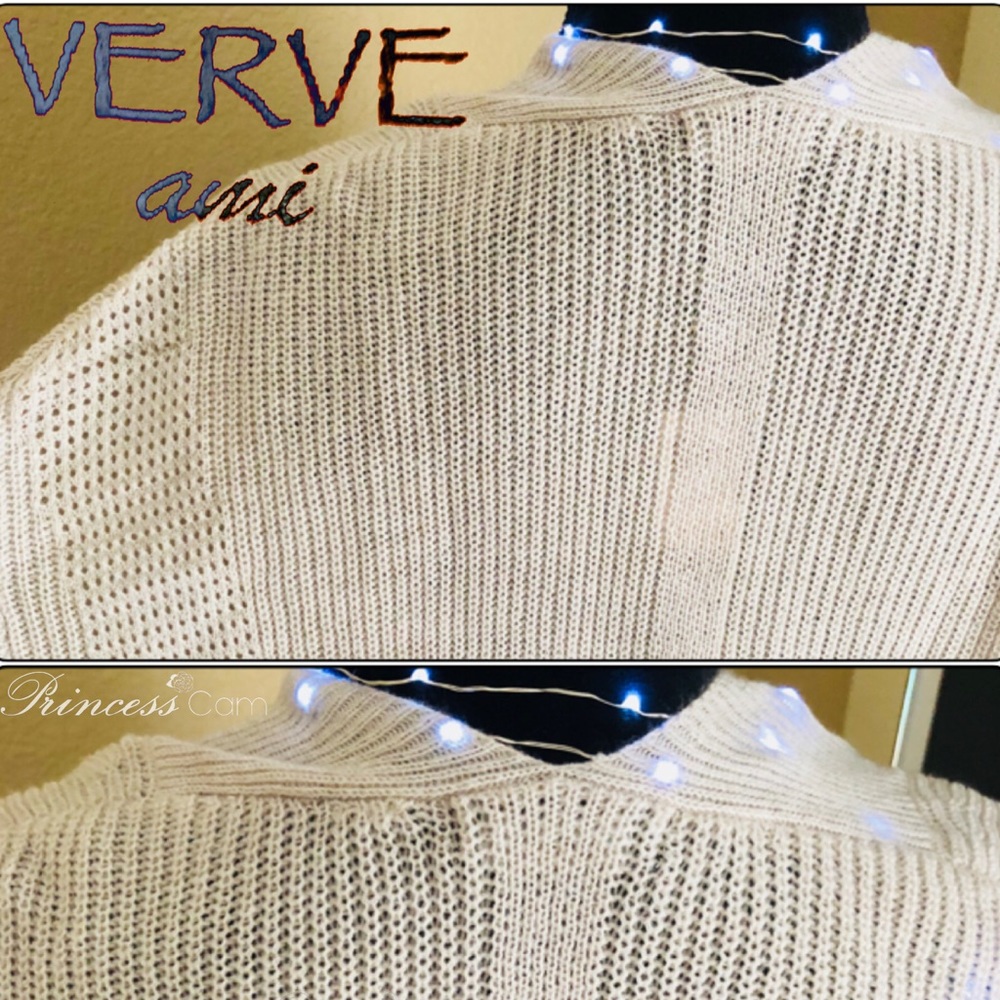 Verve Ami Oatmeal/Heather Ivory Midi Open Cardigan - Picture 4 of 8